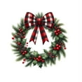 thumbnail image 2 of LmnLft Christmas Wreath Decal Stickers, Pine Branch and Pinecone Holiday Window Clings, Peel and Stick Decorative Christmas Wall and Door Decor, 2 of 7