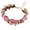 Pink, variant on Floral Garland Headband for Women Bridal Flower Crown Hair Wreath Accessory