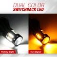 thumbnail image 6 of Error Free 7443 Type-1 Switchback White-Yellow Front Turn signal LED Light Bulbs, 6 of 10