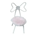 thumbnail image 3 of Mesa de comedor de casa de muñecas,1/12 muebles de casa de muñecas silla piezas en miniatura,Cojín de felpa para silla de metal en miniatura para casa de muñecas,Decoración de muebles de, 3 of 9