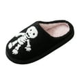 thumbnail image 3 of YLYL Women Men Winter Slippers Halloween Christmas Fluffy Plush Cute Cartoon House Indoor Outdoor Warm Shoes, 3 of 9