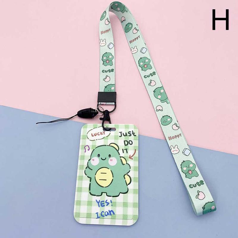 Cute ID Card Holder ID Badge Card Holder with Removable Neck Lanyard