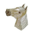 thumbnail image 2 of BeyondVision Custom and Unique Horse Face [Palomino Horse Face ] Embroidered Iron On/Sew patch [3" x3.5"], 2 of 3