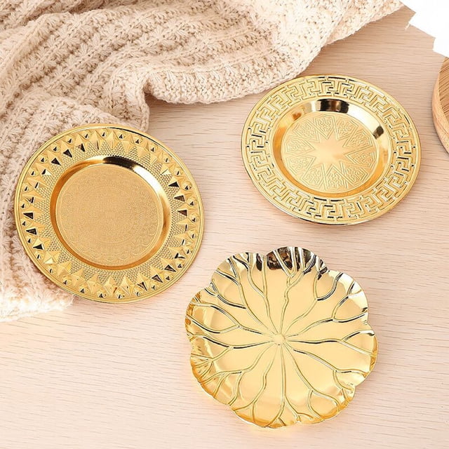 Iumwxz Organizers and Storage European Style Home Fruit Plates Home Living Room Refreshments Coffee Table Snacks Dried Fruit Candy Snack Plates Point Storage Box Dresser Shelf Gold Iron My Order