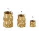 thumbnail image 3 of KAIYANG Rosca de latón termofusible m3 100 piezas Tuerca de cobre para inserción de roca (C), 3 of 5