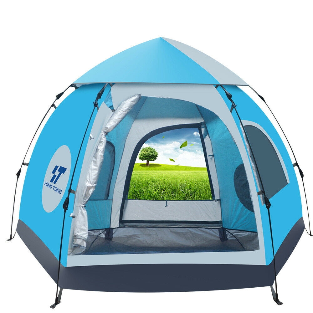 5-6 Person Camping  Outdoor Ultraviolet-proof Instant PopUp Hiking 