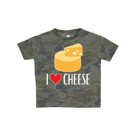 

Inktastic I Love Cheese Funny Cheese Lover Gift Toddler Boy or Toddler Girl T-Shirt