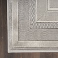 thumbnail image 4 of Nourison Glam Modern Bordered Indoor Rug Silver 3'11" x 5'11", 4 of 9