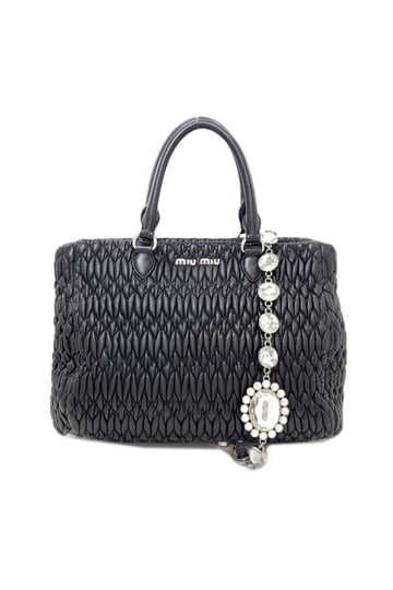 Miu Miu Black Matelasse Bag