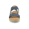 thumbnail image 6 of Journee Womens Caroline Strappy Espadrille Sandals, 6 of 9