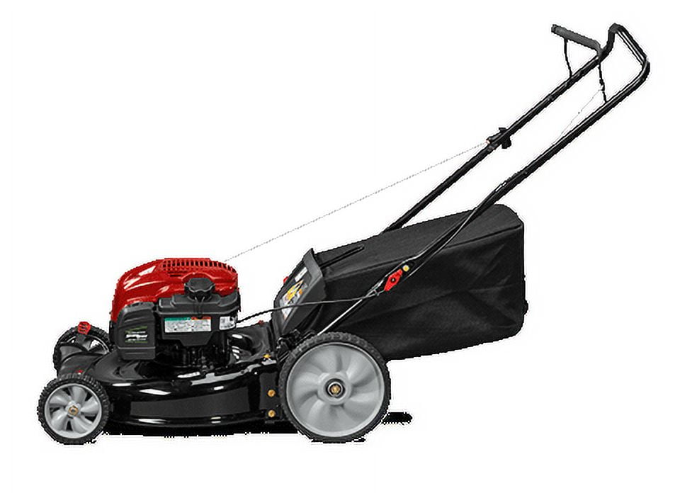 Murray 21 Gas Push Lawn Mower with Briggs and Stratton Engine Side Discharge Mulching Rear Bag Rear High Wheels Walmart