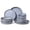 Smoke Blue, variant on Onader 8-Piece Stoneware Dinnerware Set, Speckled Plates and Bowls Sets for Restaurant Microwave & Dishwasher Safe, Speckle White