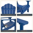 thumbnail image 3 of ACEGOSES 4 Peak HIPS Adirondack Outdoor Chairs for Patio Garden, Backyard,Patio and Indoors,Navy Blue, 3 of 5