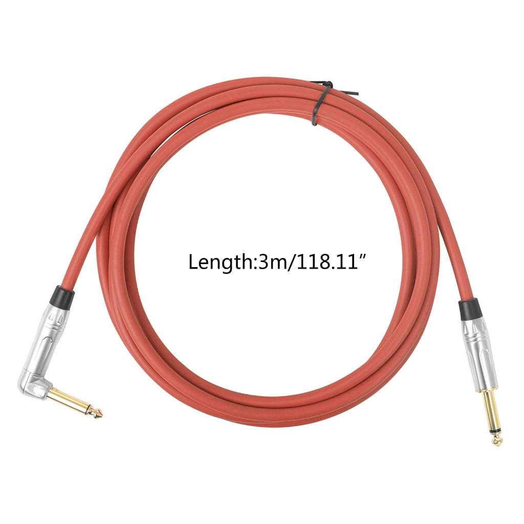 WINDLAND 10ft Electric Instrument Bass AMP Cord for Electric Guitar, Bass, Keyboard