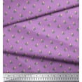 thumbnail image 2 of Soimoi Polyester Crepe Fabric Dot,Leaves & Rose Floral Fabric Prints by Yard 52 Inch Wide, 2 of 3