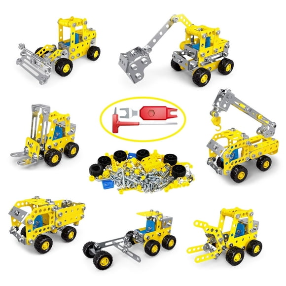 SDOTXA STEM Toys For 5 6 7 8 9+ Year Old Building Block Kit Stem Activities Projects Boy Toys Age 4-8 5-7 6-8 8-10 Creative Set Educational Engineering Excavator Construction Birthday Fun