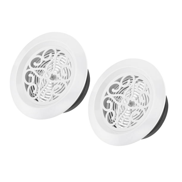 Cubierta de rejilla de patrón ajustable de 6 pulgadas Uxcell, ventilación redonda de 2 paquetes