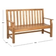 thumbnail image 5 of Indaka Indoor/Outdoor Contemporary Acacia Bench, 5 of 6