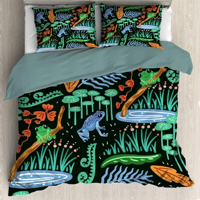 Forest Funda Nórdica Queen 90 x 90 en Microfibra Lavada Ultra Suave Comforter