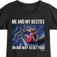thumbnail image 3 of Disney - Darkwing Duck - Me & My Bestie Getting Food - Toddler & Youth Girls Short Sleeve Graphic T-Shirt, 3 of 5