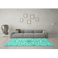 thumbnail image 3 of Ahgly Company Indoor Rectangle Persian Turquoise Blue Traditional Area Rugs, 2' x 4', 3 of 4