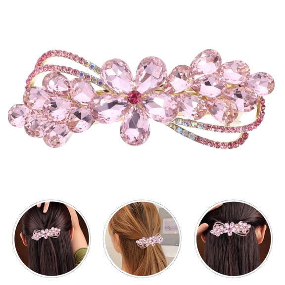 SOPOTUTU Hair Clip Hair Ornament for Women Simple Pink 1Pack