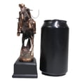 thumbnail image 4 of Ebros Rustic Western Rodeo Cowboy W/ Rearing Horse Bronze Electroplated Figurine, 4 of 6