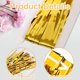 thumbnail image 4 of Paquete de 5 cortinas de oropel dorado, 3,3 pies x 6,6 pies, cortinas con flecos de aluminio, cortinas con purpurina metálica, decoraciones de fondo para fotomatón para bodas, compromisos,, 4 of 7