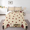 thumbnail image 2 of Feelyou Rustic Texas Stars Bedding Comforter Set for Teen, Rustic Lodge Cabin Twin Comforter Sets, Vinatge Fashion Bedding Set, Ultra Soft Home Decor, 2-Piece, 2 of 8
