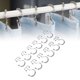 thumbnail image 1 of Ganchos Para Cortina De Ducha, Ganchos Dobles De Metal Perfectamente Fijados, 12 Piezas, 5 Bolas De Rodillo, Ganchos Dobles Para Cortina, 1 of 7