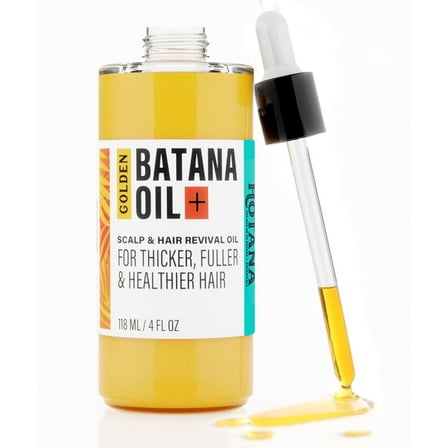 Hotana Golden Batana Oil Scalp and Hair Revival Oil, 4 fl oz