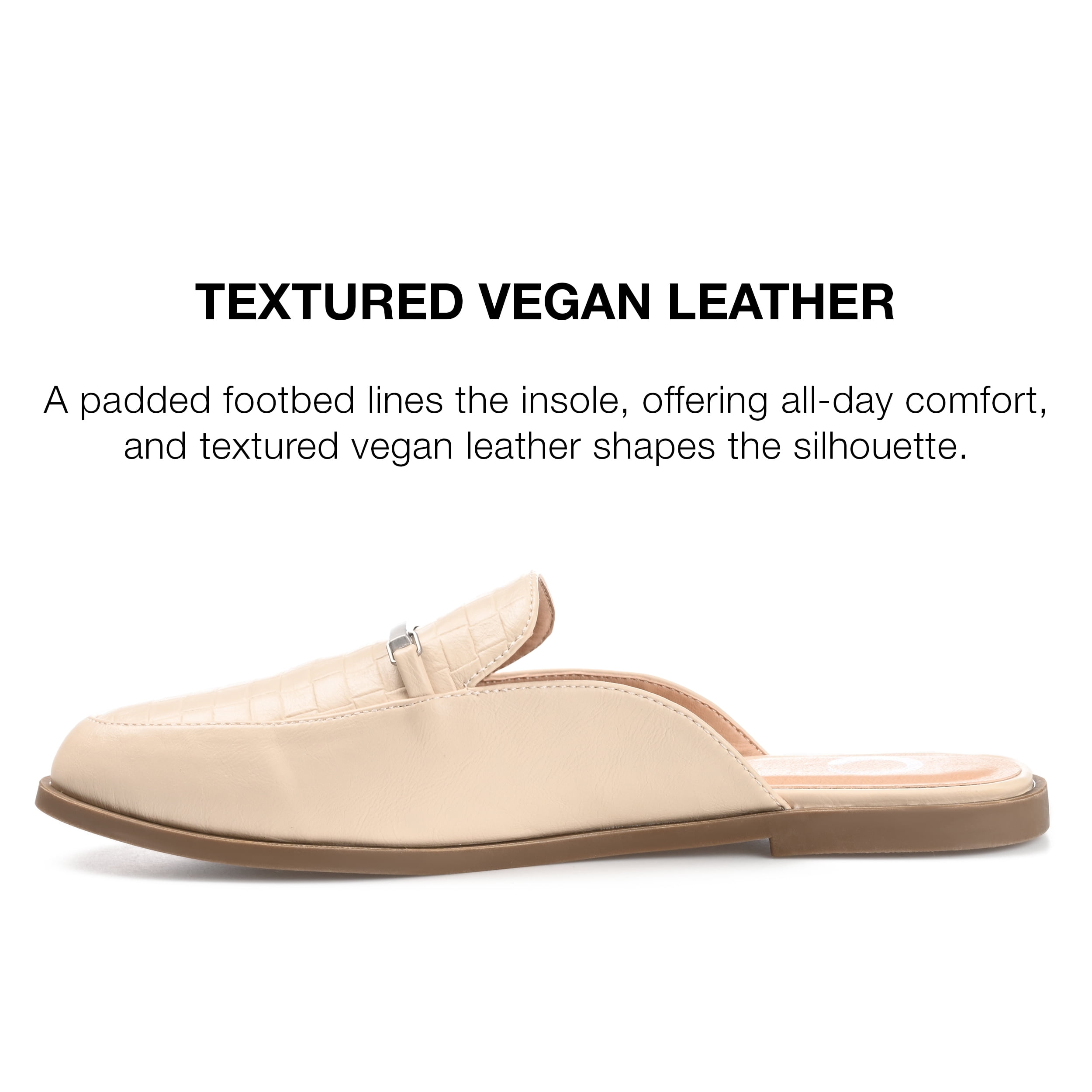 Journee Collection Womens Rubee Slip On Round Toe Mules Flats