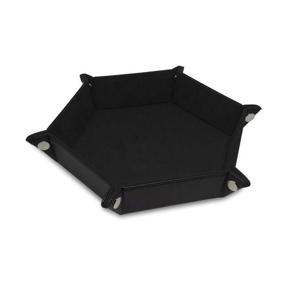 BCW Diversified  LX Hexagon Dice Tray, Black