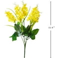 thumbnail image 6 of Zukuco 12 Bundles Artificial Wisteria Hyacinth Flowers Bouquets Fake Flowers Bulk UV Resistant for Vase Garden Fence Restaurant Hotel Party Wedding Decor (Yellow), 6 of 6