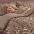 thumbnail image 4 of U by Bedsure Queen Tufted Boho Comforter Set, 3 Pieces Farmhouse Shabby Chic Embroidery Bed Set, Soft Jacquard Affogat Comforter for All Seasons, 4 of 9