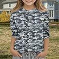 thumbnail image 2 of Girls Tie Dye Shirts Kids Long Sleeve Crewneck Sweatshirts Colorful Pullover Tops 2-12 Years Children Camo Tee, 2 of 6