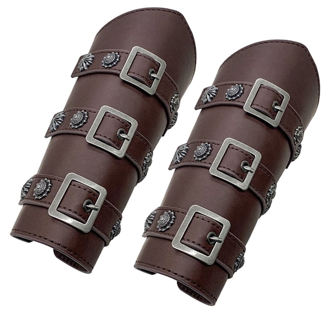 WEAIXIMIUNG Gants Sans Doigts pour Femmes en Cuir Pu avec Boucle Attelle Rétro Taille Unique Paire