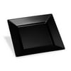 Host & Porter Black Plastic Salad Plates, 8", 10 Ct, Great for Weddings, Bridal Showers, and Baby Showers