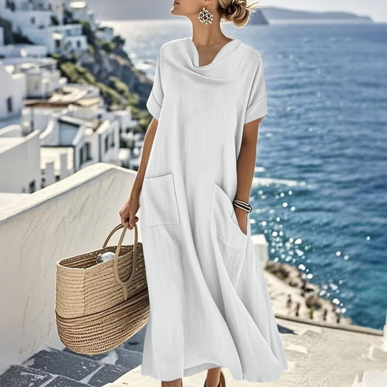 cowl neck casual dress As I Expected Brown Satin Cowl Neck Sleeveless Midi Dress