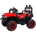 thumbnail image 4 of 12V Kids Ride On Car,  4WD 2-Seats Side by Side Ride On Toys Car, ATV Play Car, Off-Road Battery Powered Electric Car Ride On Vehicle-Red,US Plug, 4 of 8