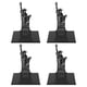 thumbnail image 1 of sujetalibros de estilo arquitectónico, estructura metálica, bordes redondeados negros clásicos, almohadillas de espuma, diseño delgado, soporte para libros de oficina, estatua de diosa, 1 of 5