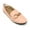 Pink, variant on Women's Foldover Quilted Gold Chain Ballerina Flats