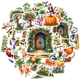thumbnail image 3 of cartoon Farm Garden Theme Stickers, Waterproof Farm Garden Theme Sticker for Water Bottle Laptop Phone Cases Planner Skateboard Luggage Helmet Party Favor Decor, Ideal for Adults Teens Teacher Rewards, 3 of 9