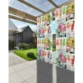 thumbnail image 3 of nqOlkjepod Outdoor Curtains for Patio Waterproof, Summer Gnomes Outdoor Privacy Panels Grommet, Palm Leaves Ice Cream Splicing Blackout Outside Curtains for Porch/Cabana/Pergola 54"x95", 2 Panels, 3 of 8