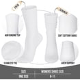 thumbnail image 3 of Women's Scrunch Crew Socks, Retro Solid Slouch Mid Calf Socks, Casual Athletic Socks for Women, 3 of 5