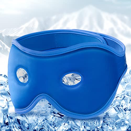Gel Eye Mask Reusable Cooling Eye Mak with Eye Holes, Cold Eye Sleep