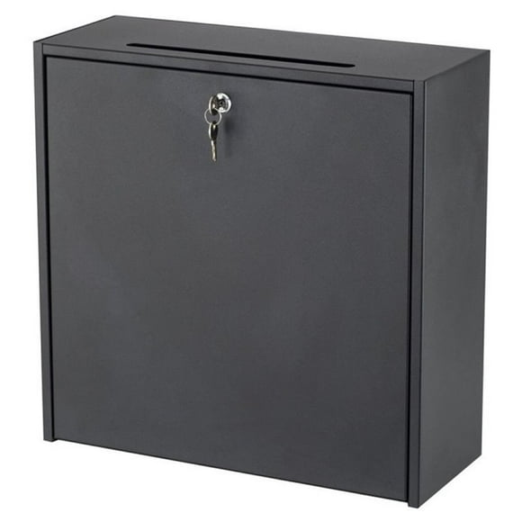 Safco Products 4259BL Inner Office Mailbox, Large, Black
