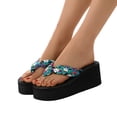 thumbnail image 2 of Women's Summer Beach Flip Flops Sandals, Comfortable Floral Casual Thong Sandals with Arch Support Lightweight Flexible Sole for Indoor Outdoor Daily Wear, 2 of 4