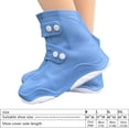 thumbnail image 4 of LAICAIW Couvre-Chaussures Imperméables-Résistant à la Pluie-Bottes Épaisses Réutilisables Semelle Double Couche Mode Antidérapante Durable Facile à Utiliser Couvre-Chaussures pour Pluie Cyclisme Extérieur, 4 of 7
