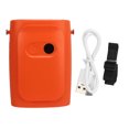 thumbnail image 1 of Ventilador de cintura portátil, recargable, con clip para cinturón, para pesca al aire libre, color naranja, 1 of 14